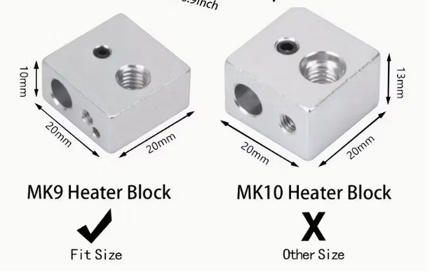 2st MK7/MK8/MK9 Heater Blocks Silikon Hotend Skydd