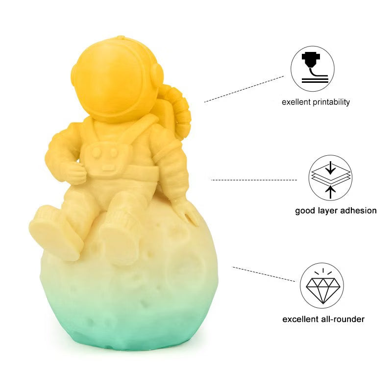 iSANMATE PETG Tra. Gradient - Blå & Vit & Orange - 1kg