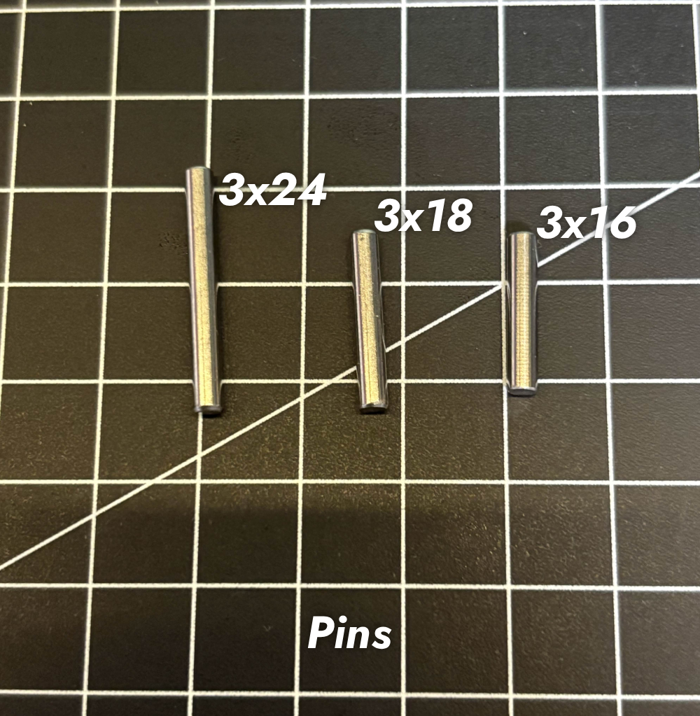 Stainless Steel Pins | 3x24mm, 3x16mm, 3x18mm