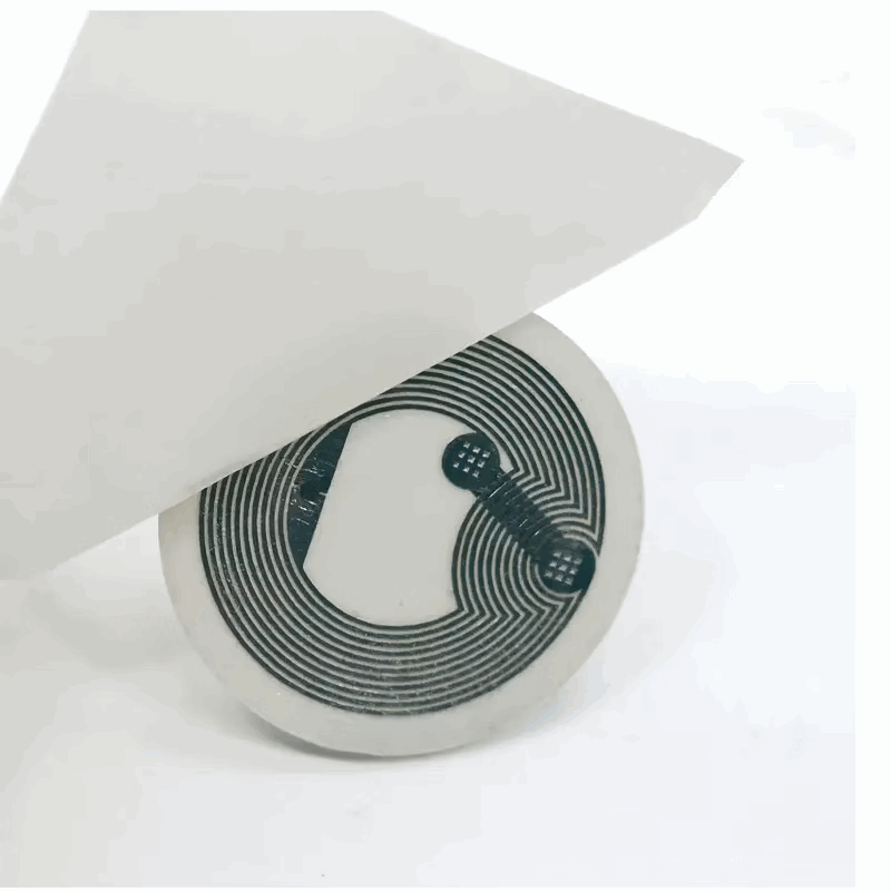 NTAG215 Rewritable NFC Tags - 2.54 cm Round White Stickers with NFC