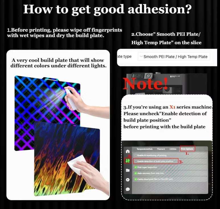 Bambu Lab A1/X1/P1 Byggplatta | Skynät/Eld