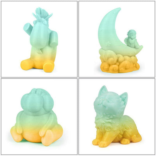 iSANMATE PETG Tra. Gradient - Blå & Vit & Orange - 1kg