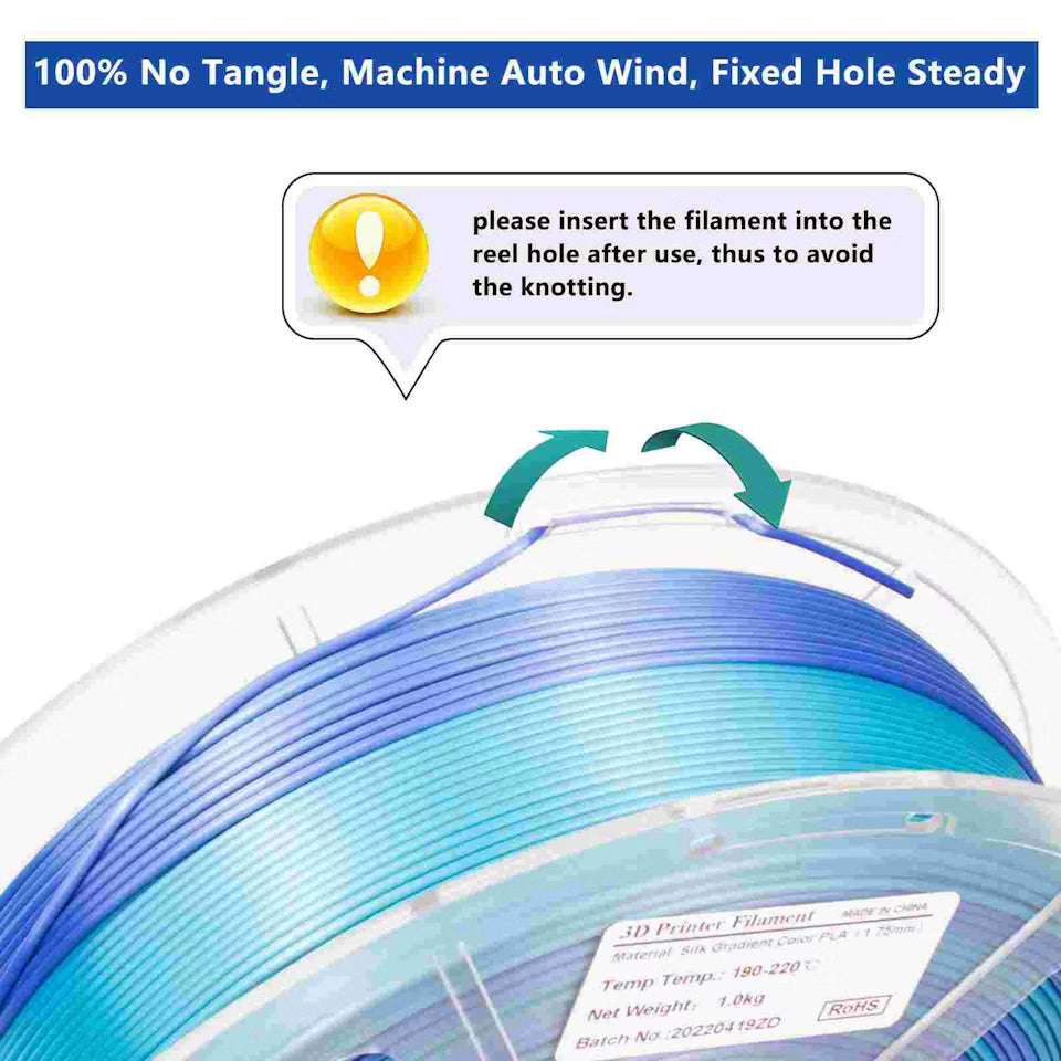 iSANMATE PLA Silk Gradient ? Shiny Blue Blue? 1kg