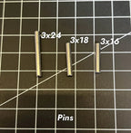 Stainless Steel Pins | 3x24mm, 3x16mm, 3x18mm - SEPLATES