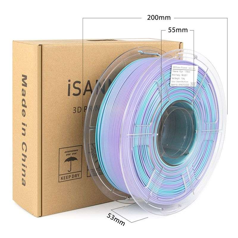 iSANMATE PLA+ • Gradient Bluish Green Purple • 1kg