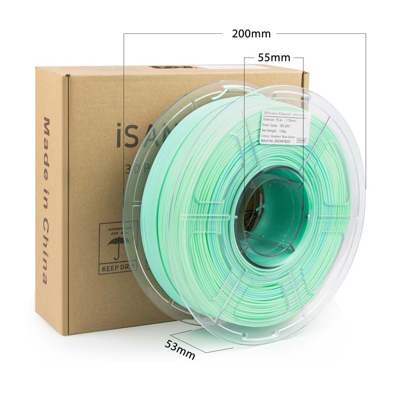 iSANMATE PLA+ • Gradient Blue Green • 1kg