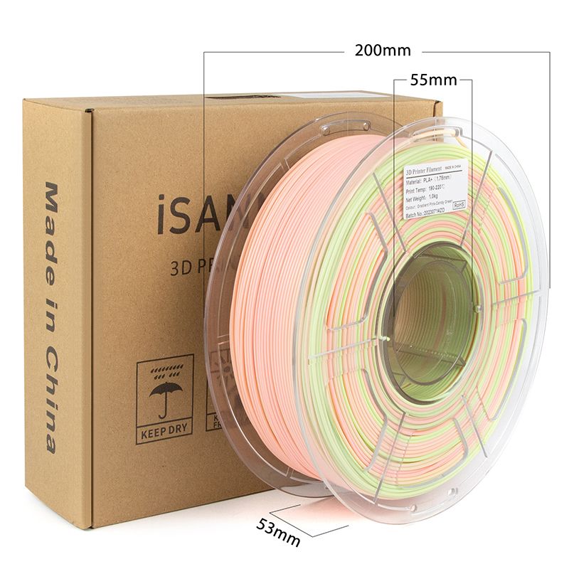 iSANMATE PLA+ • Gradient Pink Candy Green • 1kg