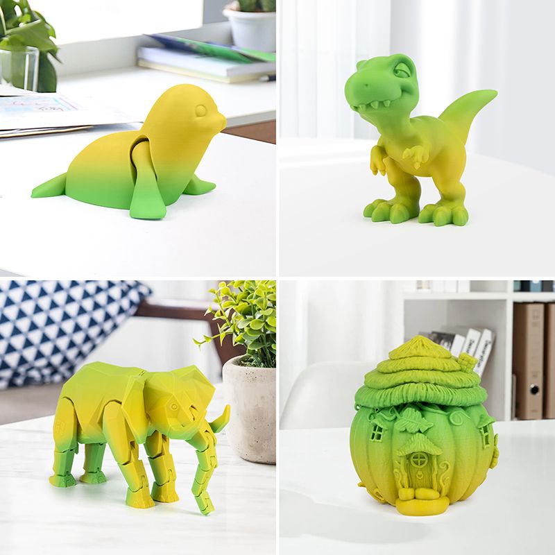 iSANMATE PLA+ • Gradient Yellow Green • 1kg