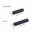 Bambu Lab A1/A1 Mini Silikon Nozzle Brush dimensions for A1 and A1 Mini with measurements.