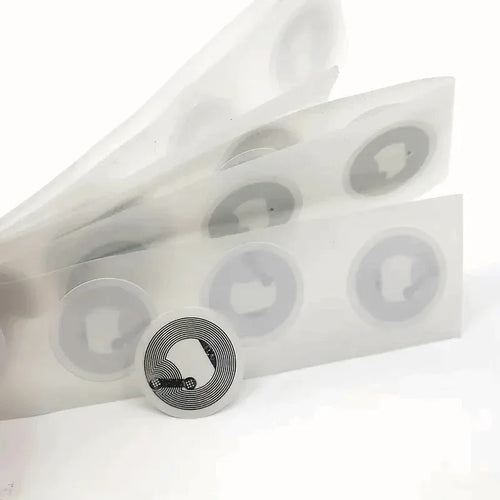 NTAG215 Rewritable NFC Tags - 2.54 cm Round White Stickers with NFC - SEPLATES