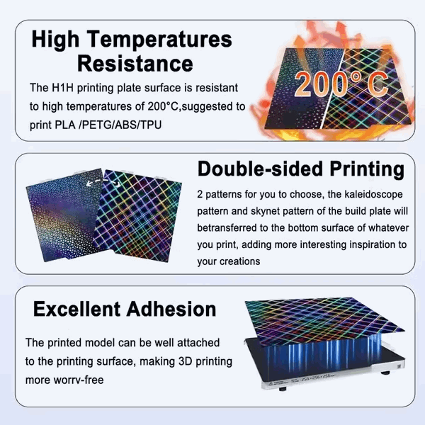 Bambu Lab A1 Mini H1H Smooth PEI / Skynät/Cirklar